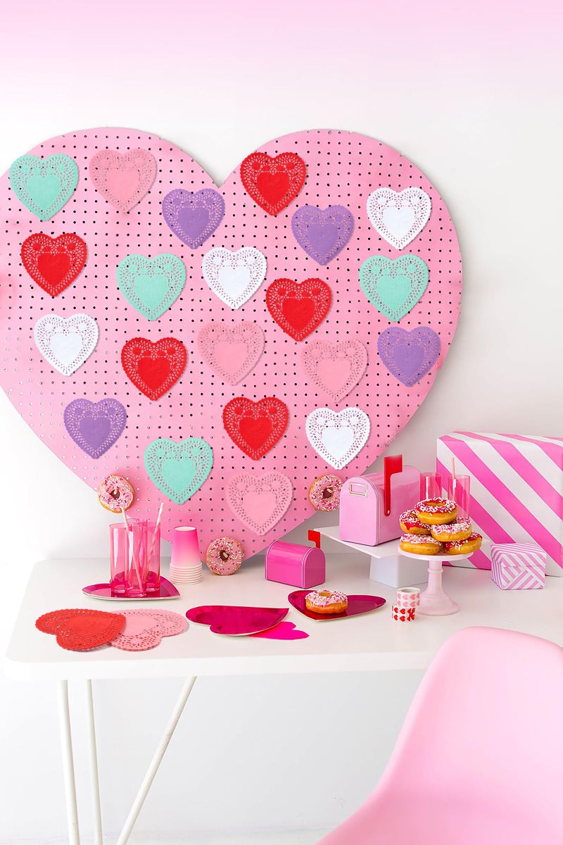 Moon Boat 650PCS Paper Heart Doilies for Crafts - Valentines Day Decorations Red/Pink Lavender/White/Mint Blue Lace Cutouts, Wedding Valentine's Party Decor Ornaments, 4" - Image 4